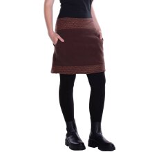 Vishes - Thermorock warmer Damen Winterrock kurz...