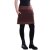 Vishes - Thermorock warmer Damen Winterrock kurz Taschenrock aus ECO-Fleece braun 36