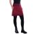 Vishes - Thermorock warmer Damen Winterrock kurz Taschenrock aus ECO-Fleece dunkelrot 32-34