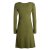vishes Kleid leichtes Baumwollkleid olive 34