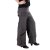 Vishes Lagenlook Zipfelhose aus Baumwolle Larp Hose Goa grau 40