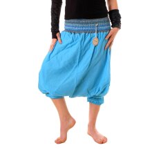 Vishes Haremshose Pluderhose Sommerhose meeresblau