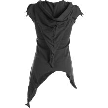 Vishes Zipfelshirt Lagenlook Zipfelkapuze Hoodie schwarz...