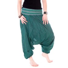 Vishes Baumwoll Haremshose mit gestreiftem Bund...
