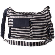 Vishes gestreifte Umhängetasche aus handgewebter...