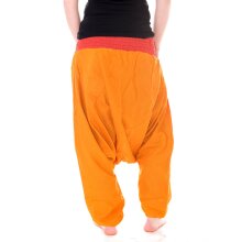 Vishes Leichte Sommer Haremshose einfarbiger Bund LANGE...