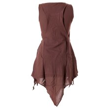 Vishes Zipfeliges Lagenlook Shirt Tunika aus handgewebter...