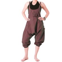 Vishes Latzhose 3/4 Haremshose Sommerhose braun 42