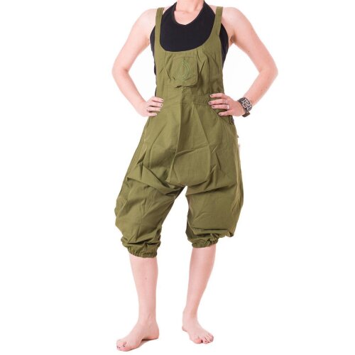 Vishes Latzhose 3/4 Haremshose Sommerhose olive 48