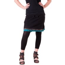 Vishes Kurzer Lagenlook Rock aus Baumwolle - mit Taschen...