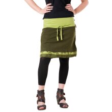 Vishes Kurzer Lagenlook Rock aus Baumwolle - mit Taschen...