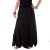 Vishes Wickelrock langer Rock Boho chic schwarz