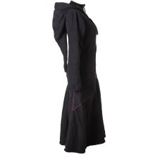 Vishes warmer Wintermantel Fleece Mantel Larp schwarz 40