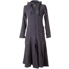 Vishes warmer Wintermantel Fleece Mantel Larp grau 36-38