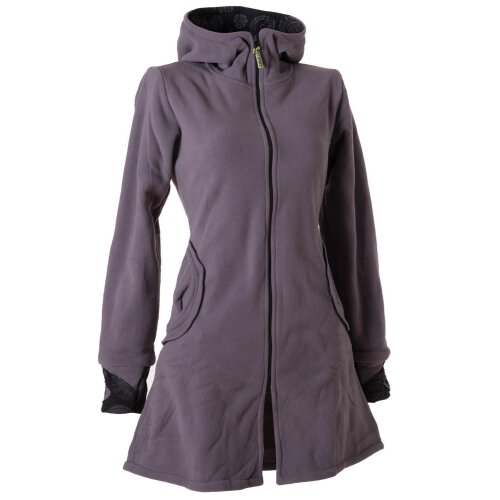 Vishes Warmer Elfen Kurzmantel mit Zipfelkapuze grau 40