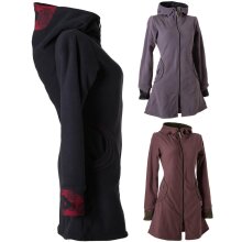 Vishes Warmer Elfen Kurzmantel mit Zipfelkapuze schwarz 38