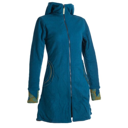 Vishes Warmer Elfen Kurzmantel mit Zipfelkapuze türkis 36